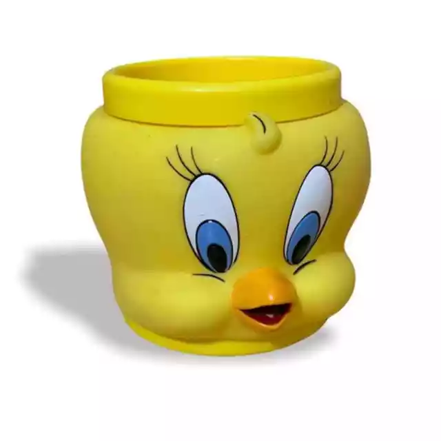 Looney Tunes Tweety Bird 3D Cup Mug Coffee Tea Plastic 1992 Warner Bros.