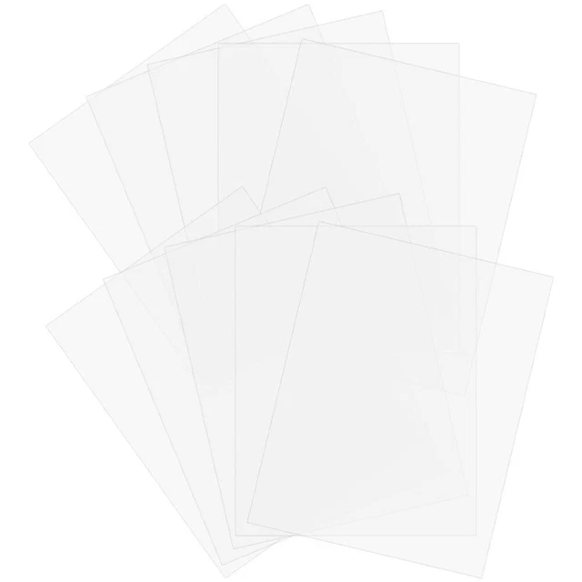 10pcs Hard Plastic Sheets Clear Plastic Sheet Panels for Projects Display