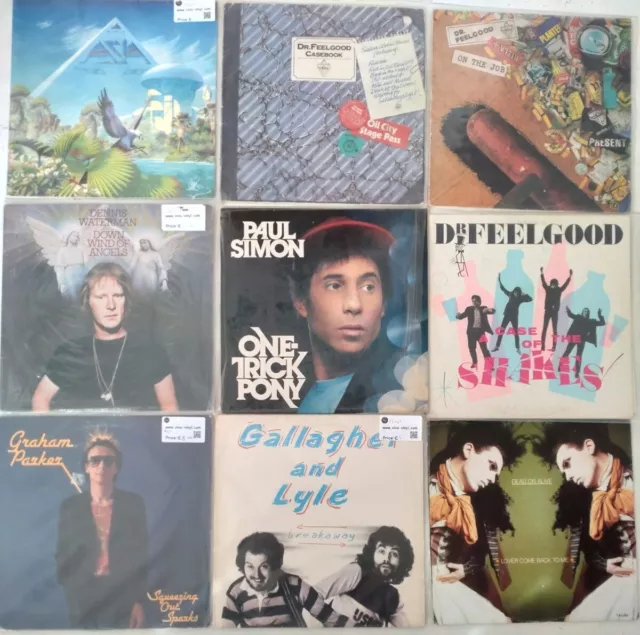 47 Mixed Genre Vinyl LPs -70s  80s - JOB LOT