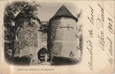 CPA HARCOURT Porte du Chateau d'Harcourt (1161092)