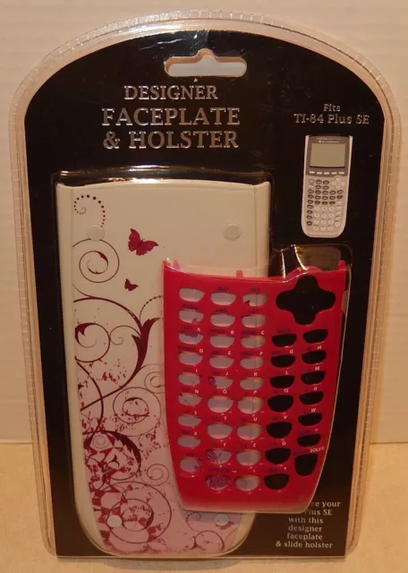 New / Sealed  Ti-84 Plus Se - Maroon Design Faceplate & Cover