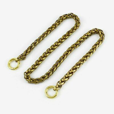 17.7" Solid Brass Trousers Jeans Wallet Belt Keychain Buckle FOB Clip Hook Snap