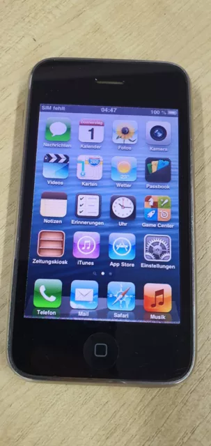 Apple iPhone 3GS - 8GB - Schwarz (Ohne Simlock) A1303 (GSM)