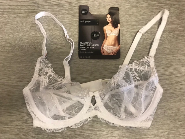 Soutien-gorge Balconnet Brodé Autograph Marks And Spencer - Taille 30C - Neuf Avec étiquettes