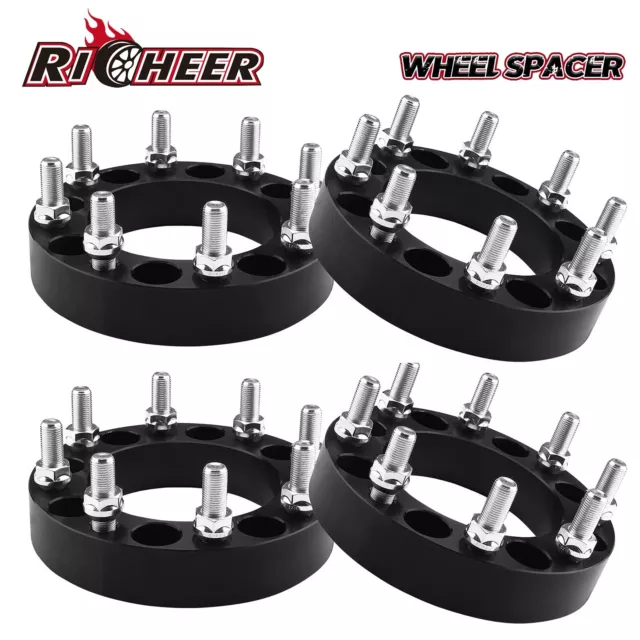8x6.5 to 8x170 Wheel Adapters 1.5" 126.15mm Hub Bore with 9/16-18 Thread Pitch