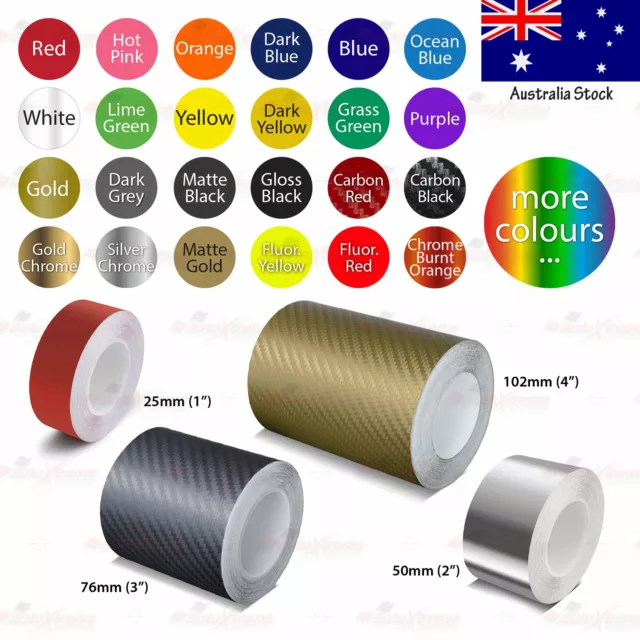 25mm 50mm 75mm 100mm Vinyl Pinstriping Pin Stripe Car Styling Tape Decal Sticker