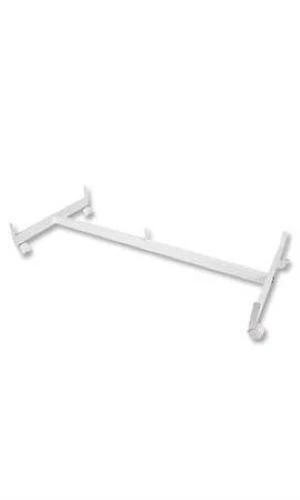 White Grid Gondola Base Casters Use w Existing 3” on Center Wire Grid Panels