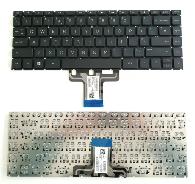 Nuovo computer portatile HP 14-CK 14-CM 14-DG 14Q-CS 14T-CM 14Q-CY UK tastiera L15600-031