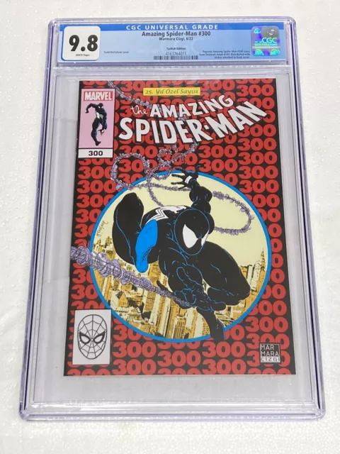 TURKISH EDITION THE AMAZING SPIDER MAN 300 CGC 9.8 NM/M McFARLANE MARVEL COMICS