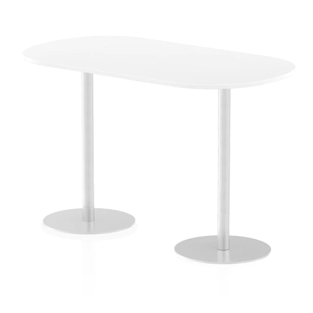 Dynamic Italia 1800Mm Poseur Boardroom Table White Top 1145Mm High Leg ITL0186