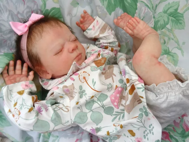 Reborn Baby Realborn Clare (Clyde) schläft 17 Zoll 4 Pfund 2 Unzen Josynn Josy Neugeborenes Kinderzimmer