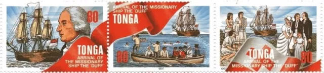 Tonga #SG1389a MNH 1997 Christianity Tupou Tongatapu Duff Ship Canoe Flag [962]