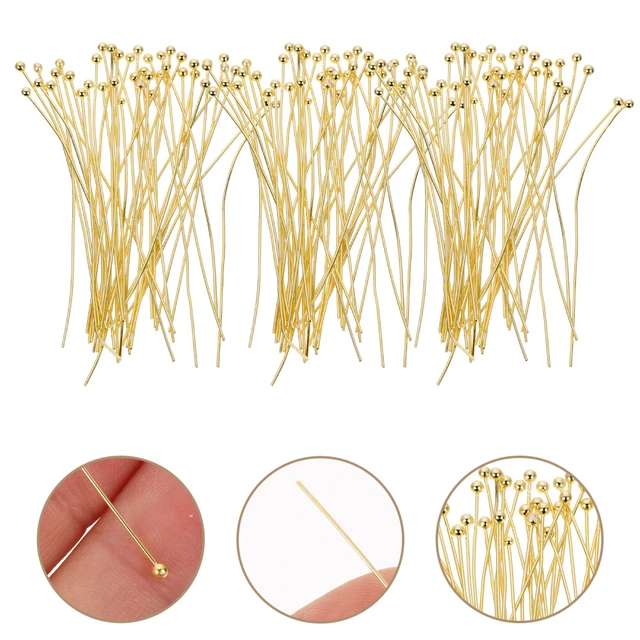 100pcs Ball Head épingles en métal épingles de tête de tête bijoux de bijoux de