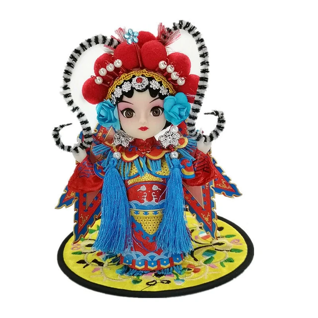 Beijing Opera Traditional Role Silk Doll Chinese Style Decoration Ornaments Gift 2