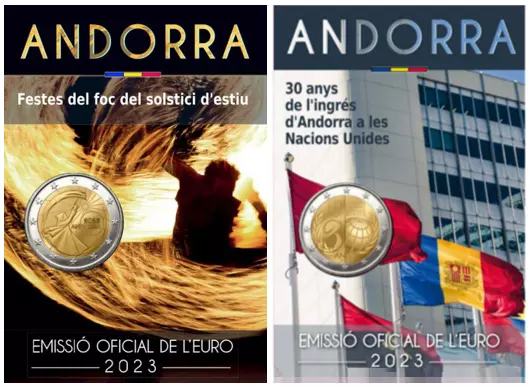 2 Euro Sondermünze Andorra 2023 UN bzw Sommersonnenwende LIEFERBAR AB 4.12.23