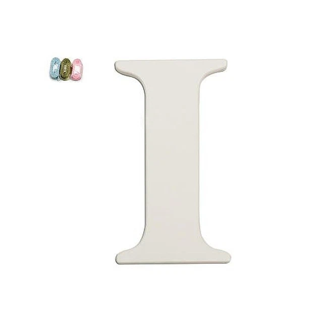 Babies"R"Us I White Wooden Personalizable Letter Wall Decor 7.5 Inch  8423