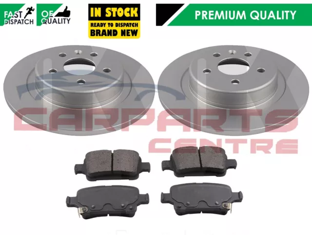 FOR VAUXHALL ASTRA K 2015- REAR BRAKE DISCS AND PAD SET OE QUALITY 288mm