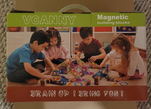 VCANNY MAGNETIC BUILDING Blocks Set 118 Pieces Intelligence