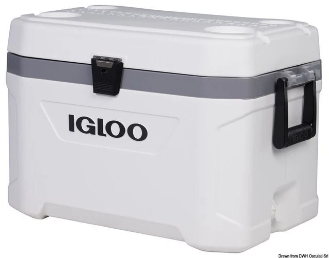 Ghiacciaia Igloo Marine Ultra 54 New - Litri 51- Vasca Del Vivo, Barca,Gommone