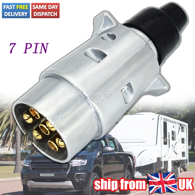 HEAVY DUTY ELECTRIC Trailer Towing Plug Wiring 12V 7 Pin Connector