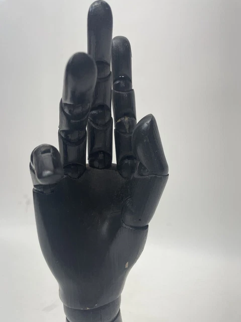 Vintage wooden artists articulated hand model 2
