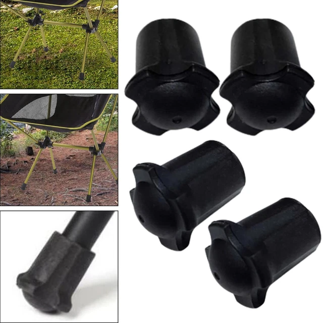 Copripiedi Per Sedie Da Campeggio - 4 Pezzi In Plastica Resistente Con Forma A Zampa Di Rana - Foto 7