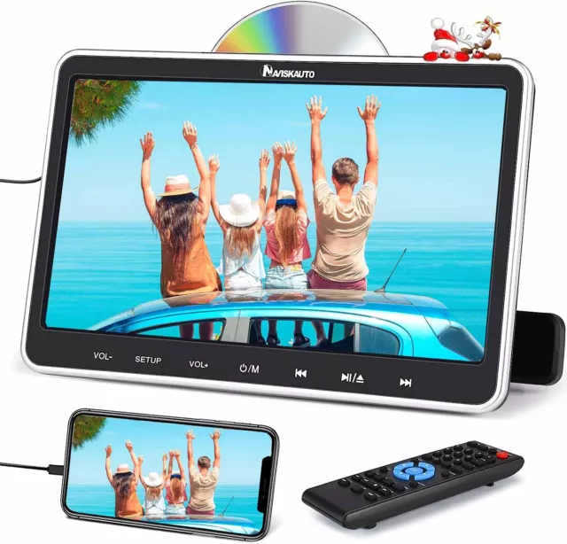 10.1" Auto Monitor Kopfstütze DVD Player HD 1080P HDMI USB AV-IN/OUT Für Kinder