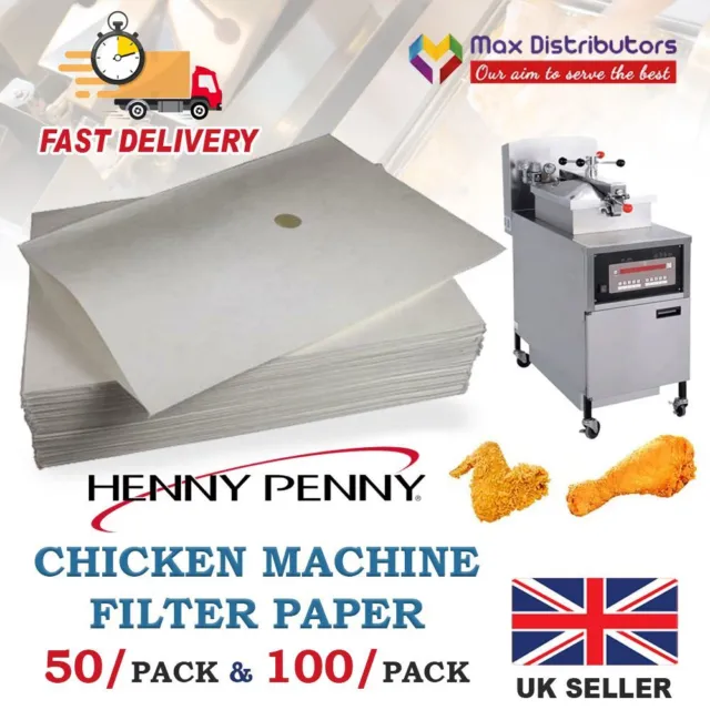 Henny  Penny Chicken Machine Oil Filter Paper Premium Quality 100 Pack