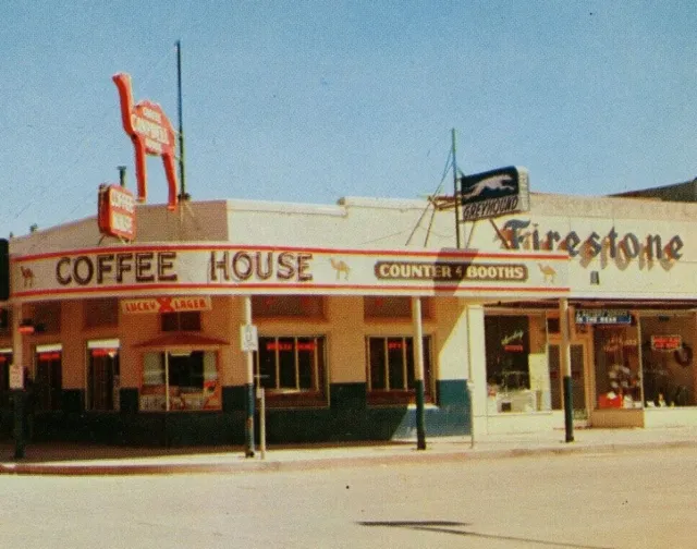 1950s Campbell's Coffee House Holbrook Arizona Lucky Lager Route 66 Petley Burke
