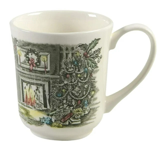 Set of 4 Vintage Johnson Bros Merry Christmas Mugs, Made in England With box
