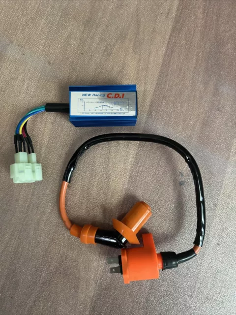 Racing Ignition Coil CDI Box Spark Plug For GY6 50cc - 150cc Scooter Go Kart ATV