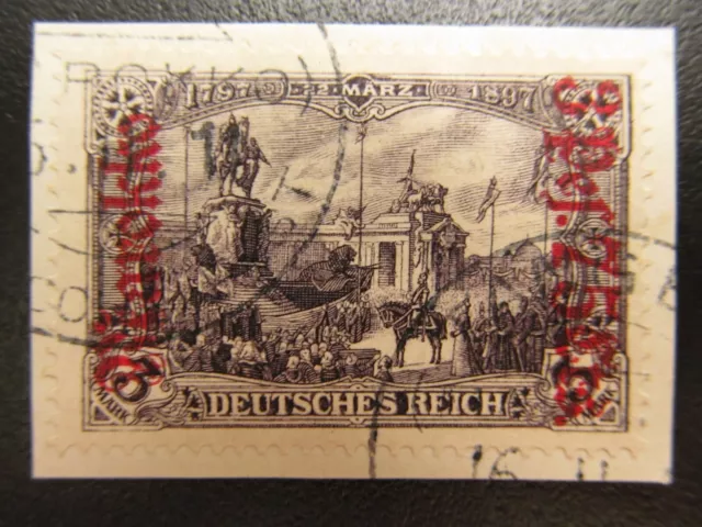 DK - Marokko Nr. 57A, 1911, gestempelt, Briefstück, BPP geprüft, Mi 260€ *KB372*