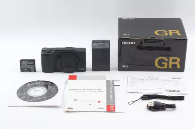 [MINT in Box] Ricoh GR II 16.2 MP Digital Camera Black From JAPAN 861