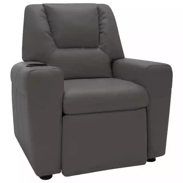 Sillón Reclinable de Piel Sintética Cuero Silla de TV Niños Multicolor vidaXL 3