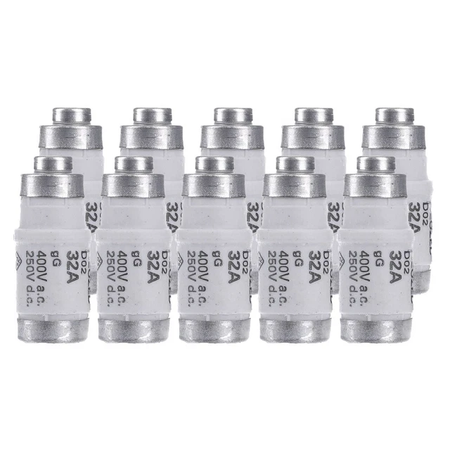10x Siemens Neozed Fusible D02 32A 400V