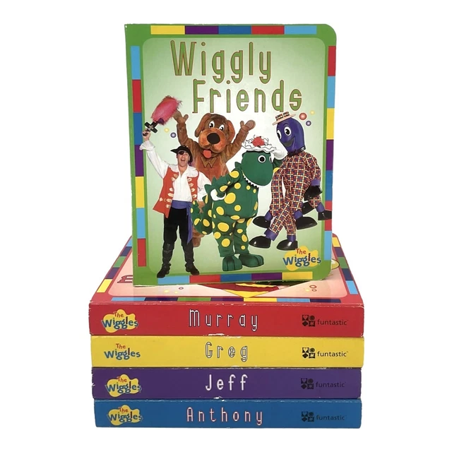 THE WIGGLES BOOK x 5 board Original Cast Henry Octopus Dorothy Dinosaur ...