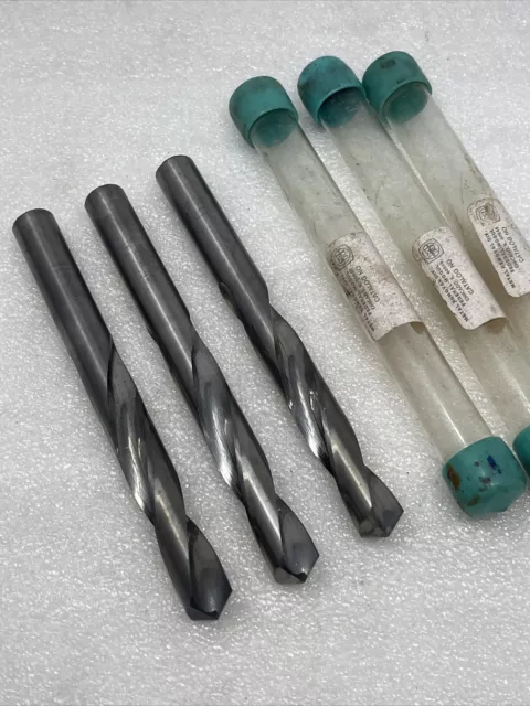 31/64” (.4844) Metal Removal USA Solid Carbide Jobber Drill Bits, Lot Of (3)