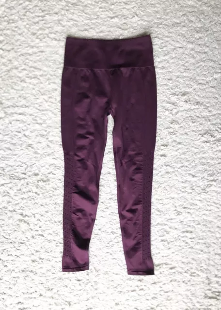 fabletics leggings Bordeaux Seamless Lila  Laufhose Tights High Waist Mesh