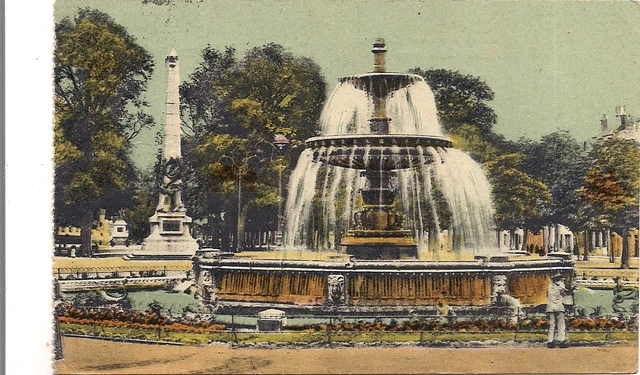 nancy place et monument carnot le jet d'eau et le cours léopold statue de drouot