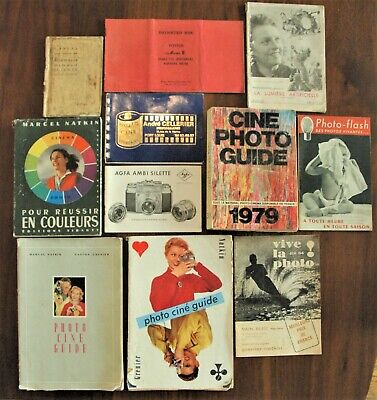lot documents techniques sur la photographie vintage 