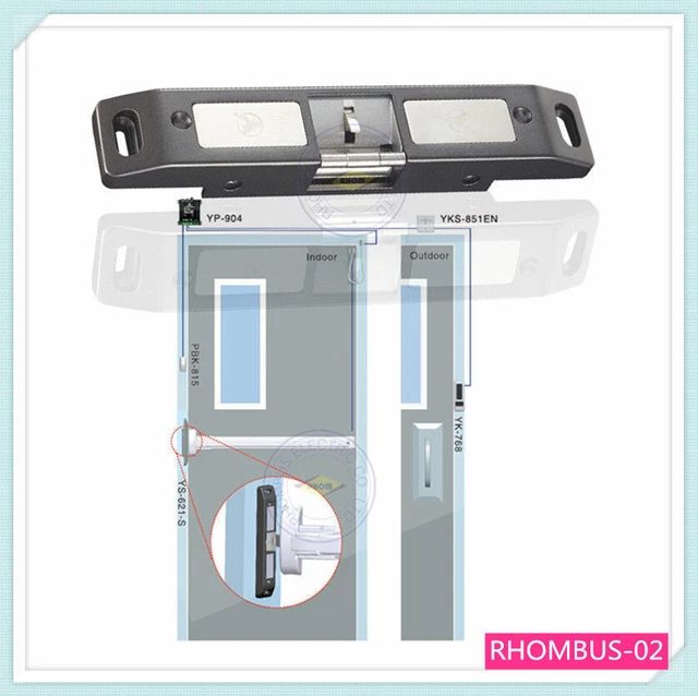 Lock For Push Panic Electric Strike Bar Exit Device Emergency Door + Lock Status