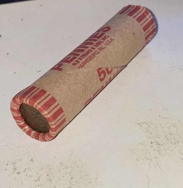 1 US Lincoln Wheat Cent Penny Roll 1920/Indian Head Tails (50 Coins) Old Vintage 3