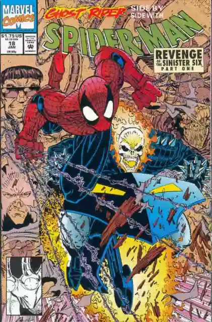 Spiderman # 18 (Erik Larsen, guest: Ghost Rider) (USA, 1992)