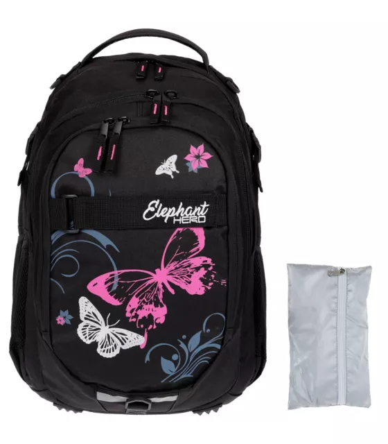 Rucksack Schulrucksack Mädchen Elephant Hero Signature 12679 Butterfly Pink +r