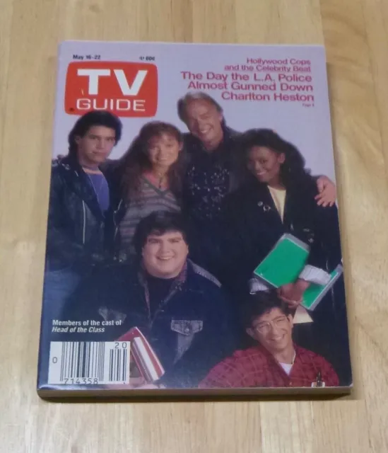 TV Guide May 16-22  1987 Cast of 'Head of the Class'  Cover Charlotte NC