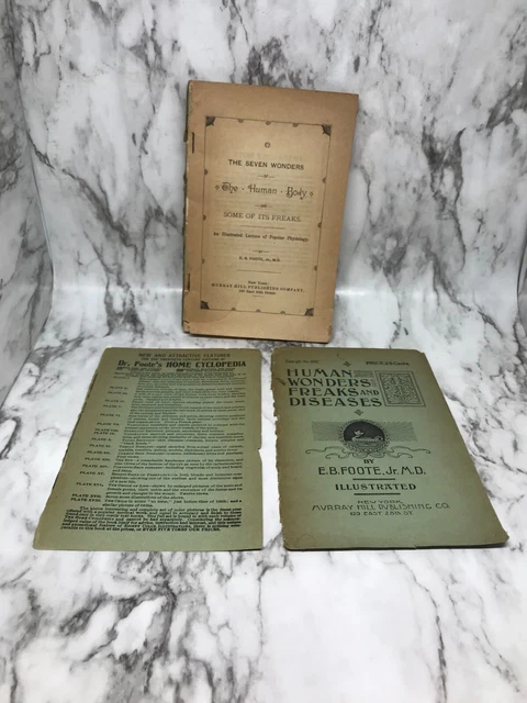 Vintage Human Wonders Freaks & Diseases (1892) by E.B. Foote Jr M.D. Illustrated