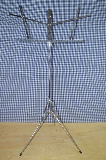 Hamilton Classic 400-N American Folding Chrome Sheet Music Stand With Box