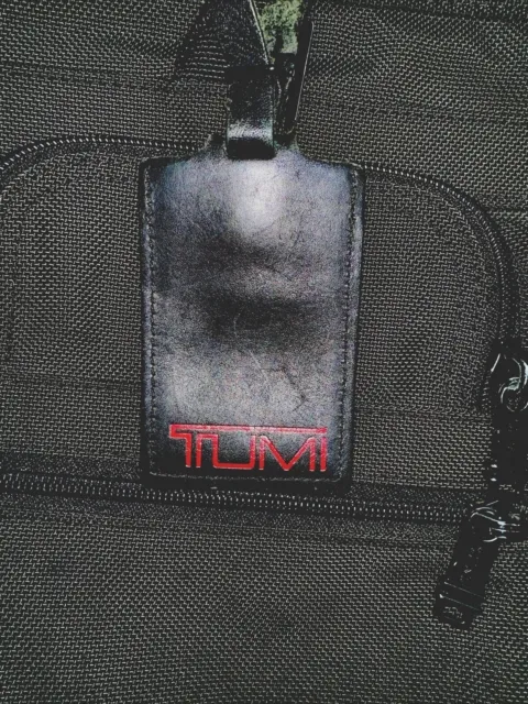 Tumi Alpha 26141D4 Black Expandable Laptop Briefcase Bag EUC