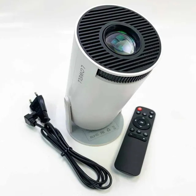 LQWELL® HY300 Beamer, Mini Projektor, unterstützt WiFi 6, BT5.0 mit 11.0