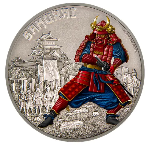 2016, Canada Pure Silver Coin, Samurai Niue Silver Coin, Warriors of History